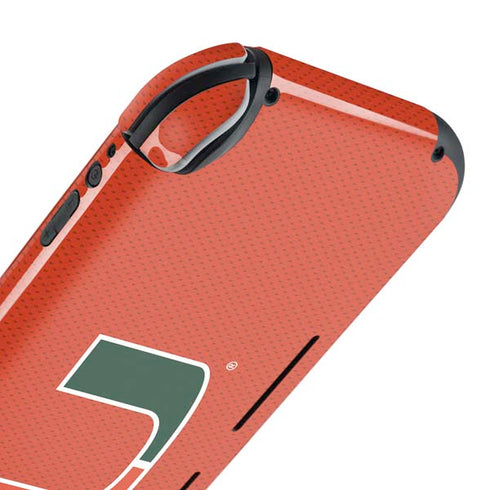 University of Miami Hurricanes Jersey Nintendo Switch Lite Skin